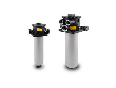 Tank mounted return and suction line filters